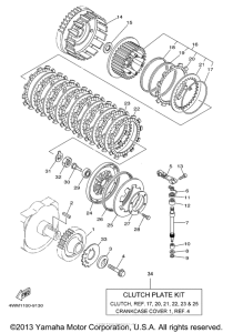 XV1600AR Сцепление