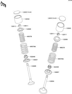 KL650 Клапана