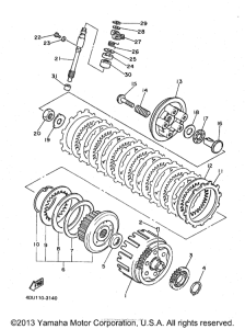 XJ600SK Сцепление