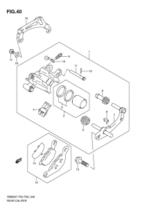 RM85 Задний суппорт