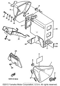 XV1100D Боковые обтекатели