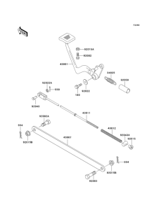 EL250 Педаль тормоза