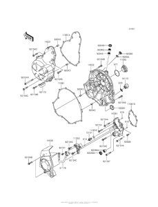 KLE650 Крышки двигателя