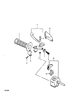 PE250 Lh handle grip