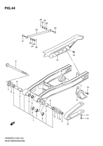DR200 Маятник задний