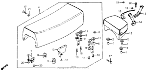 XR185 Сиденье