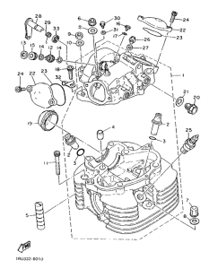 SR500 Головка цилиндров