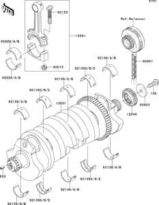 ZR1200 Коленвал