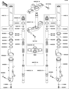 ZX1200 Передняя вилка
