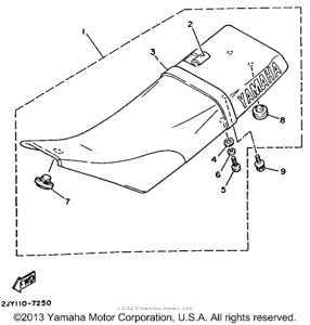 TW200 Сиденье