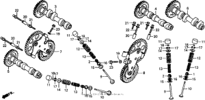 RVF750 Распределительный вал