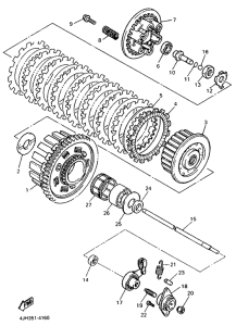 FZR600R Сцепление