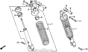 CB400 Задние амортизаторы