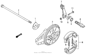 TLR200 Задний тормоз
