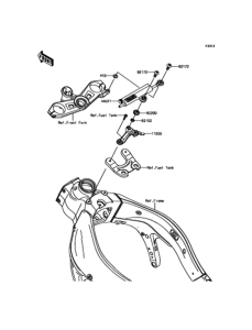 ZX600 Демпфер рулевой