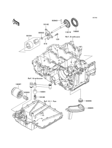 ZX1400 Насос масляный  / фильтр масляный