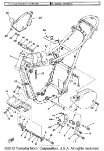 IT250F Frame - side cover