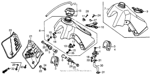 CR250R Fuel tank 85-89