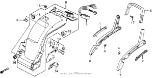CB550 Grab rail + rear fender