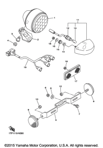 XVS950CR Фонарь