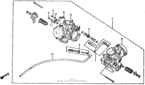 VT750C Карбюратор