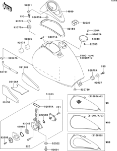 VN800 Fuel tank(1 / 2)