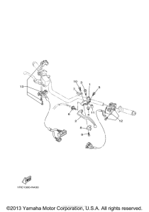 FZ09ECGY Рулевые переключатели