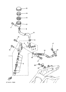 SDR Rr master cylinder assy