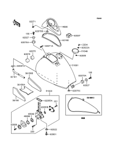 VN400 Топливный бак