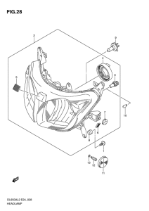 DL650 (ABS) Фара