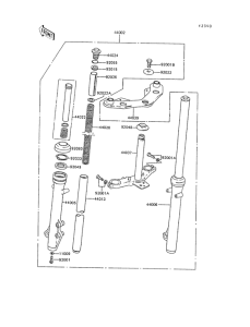 AR80-II Передняя вилка