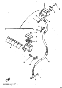 SR125 Главный тормозной цилиндр