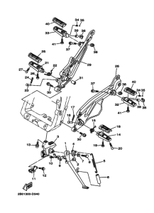 TDM900A Support & repose pied