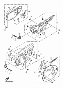 XJR1300C Боковые обтекатели
