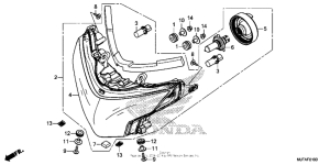 CTX700N DCT Фара