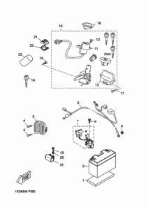 YP400RA Электрика 1