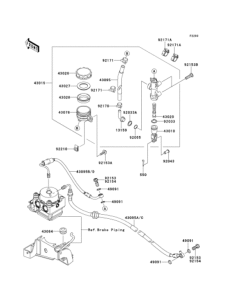 ER400 Задний торм цилиндр
