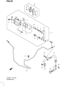 UH200 Задний суппорт
