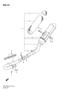 RM-Z450 Muffler comp