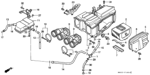 CB750F Воздухоочиститель