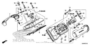 CTX1300 (ABS) Крышка головки цилиндров