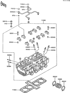 ZX600 Головка цилиндров