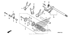 VT750C2 Вилка переключения передач