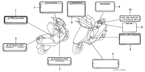 SA75 Лейбл предостережения