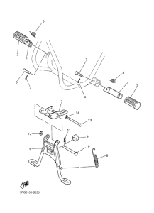 PW50 Stand. footrest