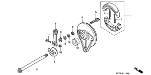 CLR125 Задний тормоз
