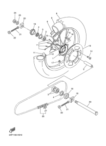 YZ250F Переднее колесо
