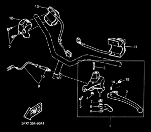 CW50RS Handle switch. lever