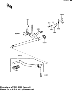 KZ1100 Переключатель передач