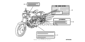 VT1300CX Лейбл предостережения